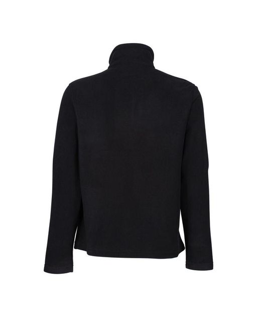 Regatta Black Honestly Made Recycled Half Zip Fleece for men