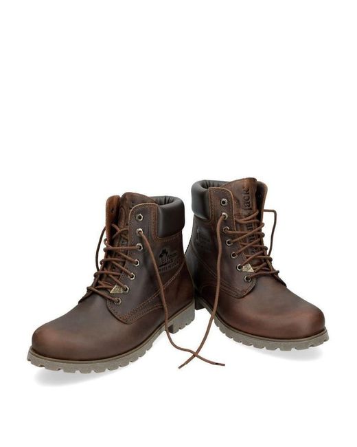 Panama Jack Brown 03 C8 Boots Waterproof Leather Laces Hiking Ankle Chukka for men