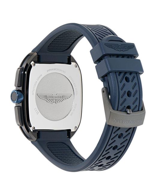 Aston Martin Blue Aml Icon Ult Watch Mtiu1S604 Silicone for men