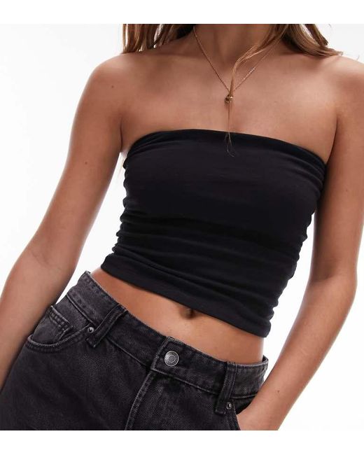Topshop Unique Black Bandeau
