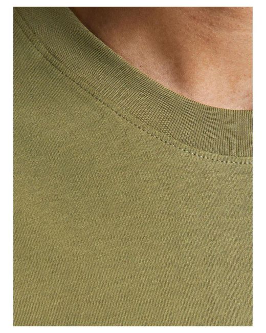 Jack & Jones Green Plain T-Shirts From for men