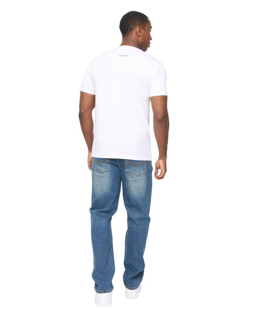 Crosshatch Blue Adults Cotton Tshirt Vintarge Tee Textile for men