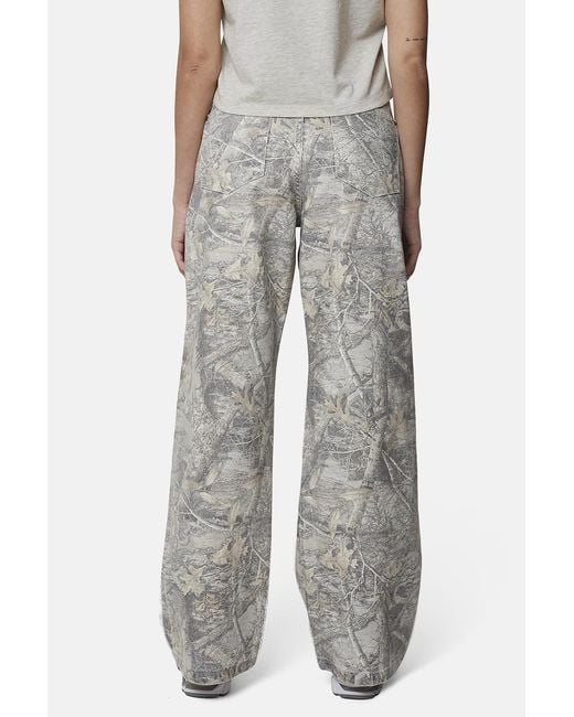 Good For Nothing Gray Baggy Camo Print Denim Jeans