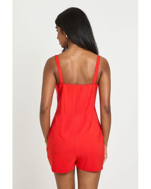 Boohoo Seam Detail Underwired Playsuit