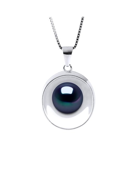Diadema Blue Reflections Necklace Freshwater Pearl 9-10 Mm 925