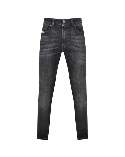 DIESEL Gray 1979 Sleenker Faded Denim Jeans Cotton for men