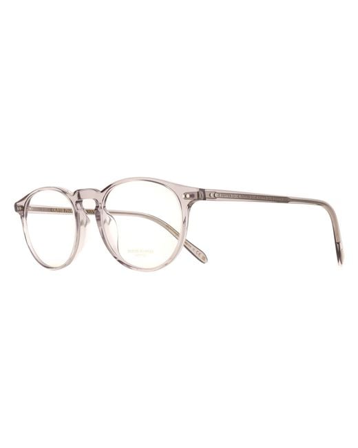 Oliver Peoples Brown Round Workman Ov5004 Riley R