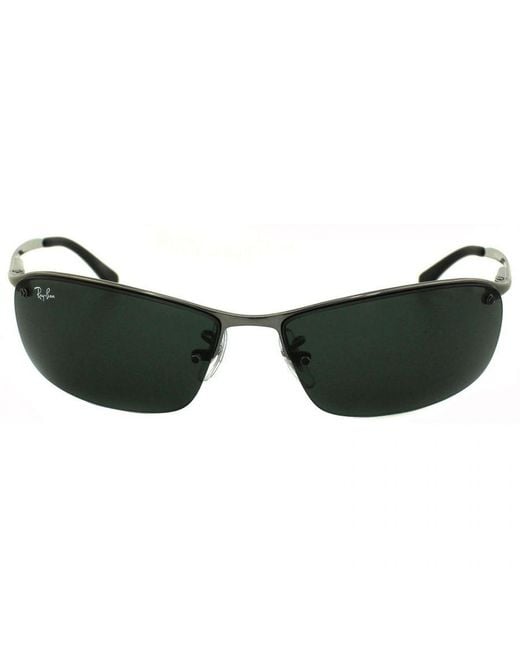 Ray-Ban Black Wrap Gunmetal Sunglasses Rb3183 for men