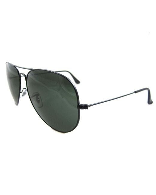 Ray-Ban Green Sunglasses Large Aviator 3026 L2821 Metal