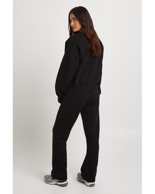 Boohoo Black Low Rise Slim Straight Jogger