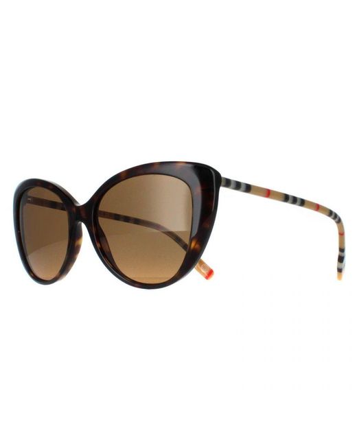 Burberry Brown Cat Eye Dark Havana Polarized Be4407