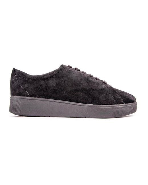 Fitflop Black Rally Suede Trainers
