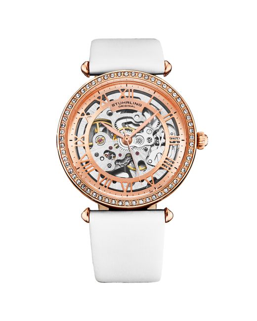 Stuhrling White Luxe Automatic 4022 38Mm Skeleton