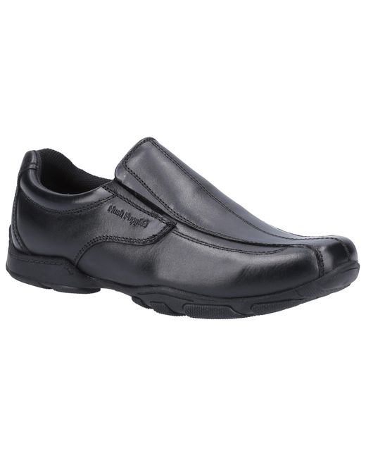 Hush Puppies Black Elijah Senior School Shoe for men