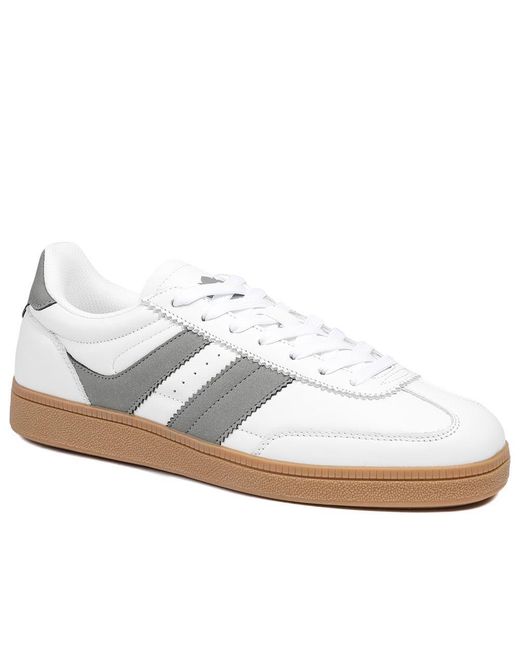 Jones Bootmaker White Casual Leather Lace Up Trainers for men