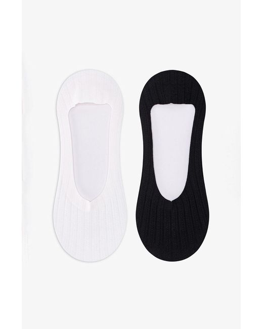 Penti Black 2-Pack Ribbed Crew Socks