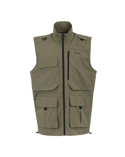 Regatta Green Travel Light Packaway Gilet (Treetop) for men