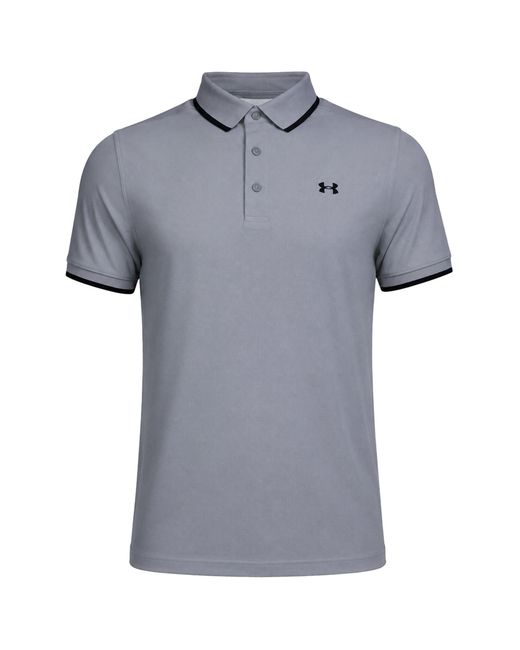 Under Armour Gray Playoff Golf Polo Shirt for men