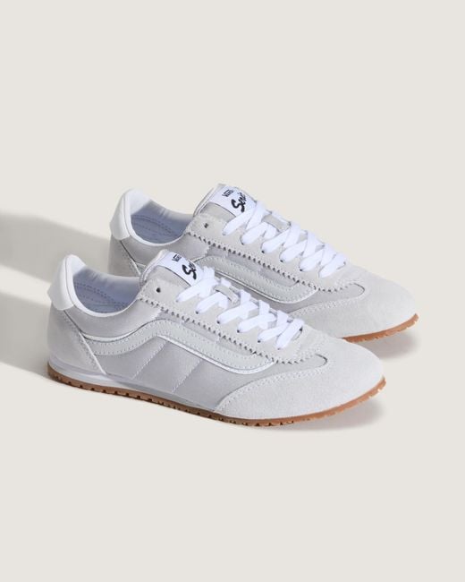 Vans White Super Lowpro Sneakers