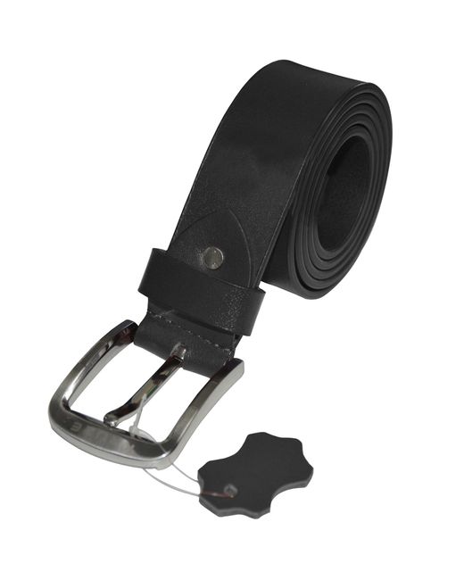Kruze By Enzo Black Leather Belt for men