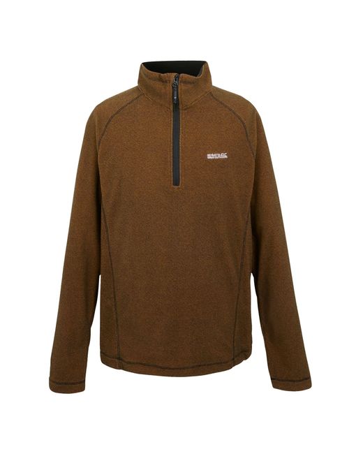 Regatta Brown Great Outdoors Montes Funnel Neck Fleece Jumper (Fox/ for men