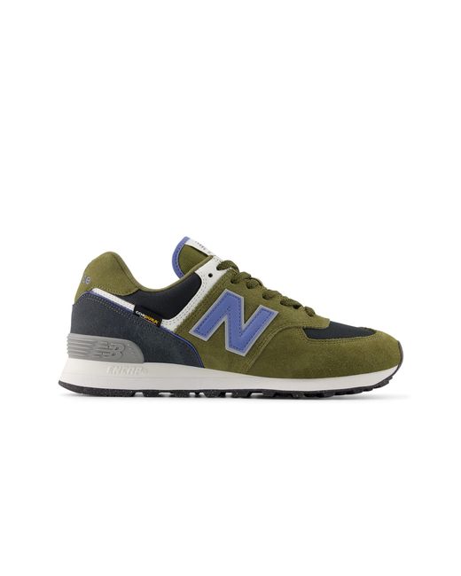New Balance Green 574 Trainer Khaki/Fairweather for men