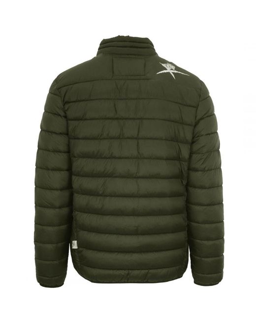 Philipp Plein Green Patch Logo Thin Padded Jacket for men