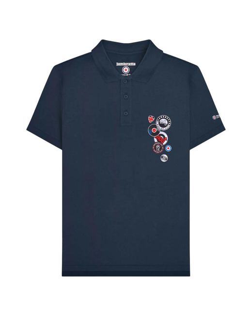 Lambretta Blue Badge Polo Shirt Cotton for men