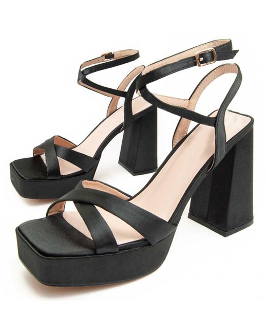Montevita Black Heel Sandal Festsand11