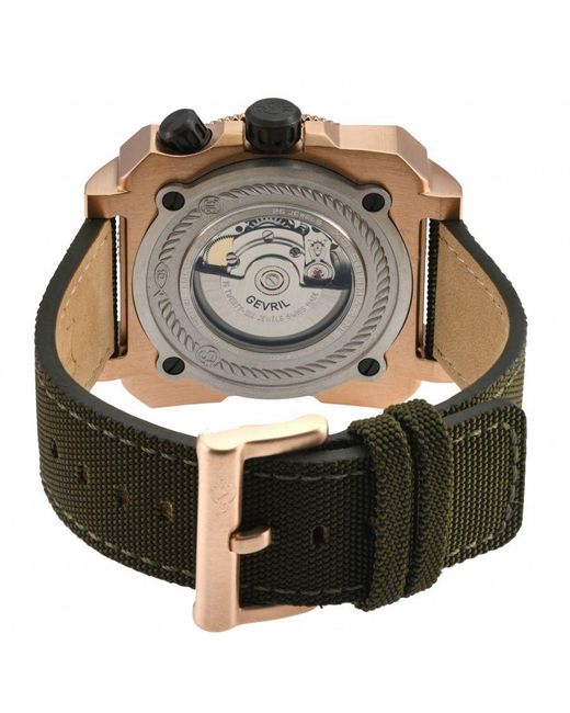 Gv2 Green Xo Submarine 4543 Swiss Automatic, Sellita Sw200 Movement Canvas Watch Luminous for men