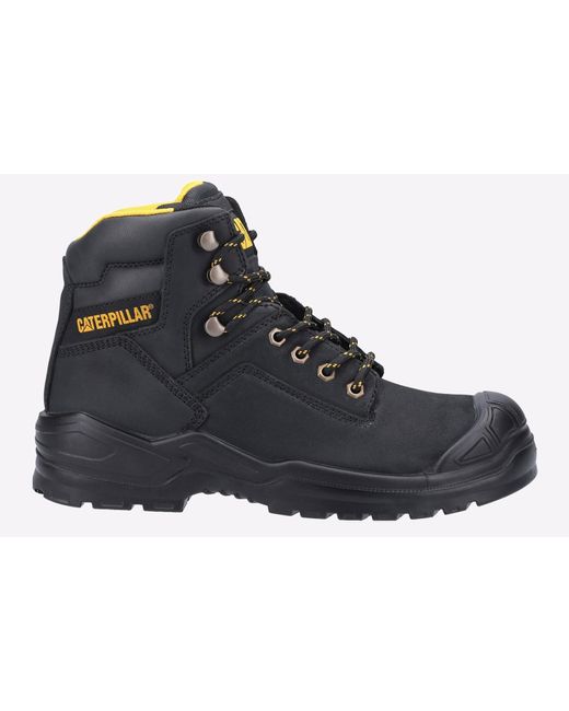 Caterpillar Safety Black Striver S3 Leather Boots for men