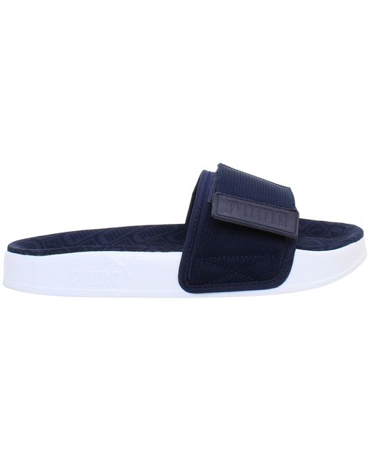 PUMA Blue Leadcat Ylm Sliders Textile for men