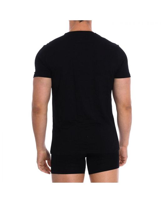 DIESEL Black Pack-3 Short-Sleeved T-Shirts Cotton 00Spdg-0Liad for men