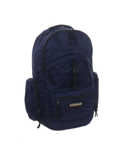 Napapijri Blue H-Stoat Backpack With Zipper And Click Closure Np0A4Gfz
