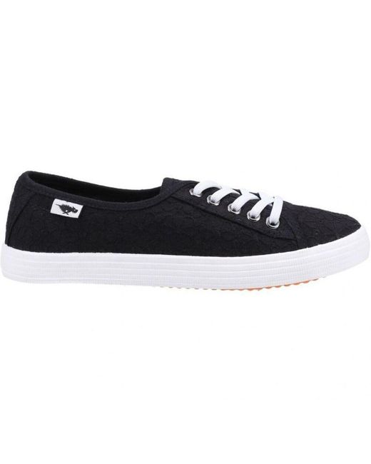 Rocket Dog Black Ladies Chow Elsie Eyelets Pumps