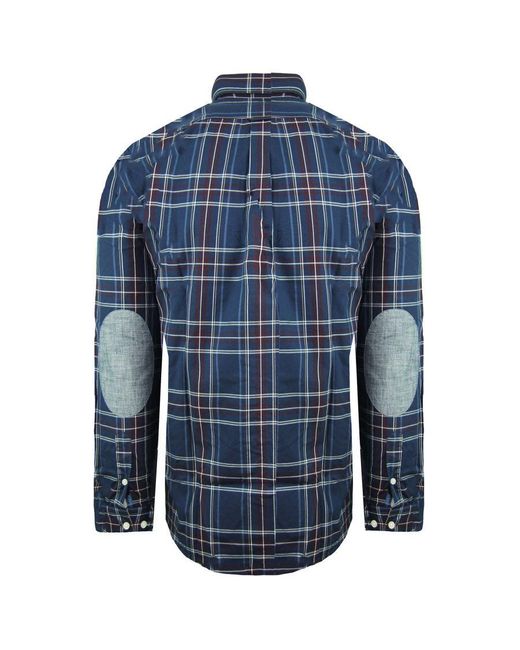 Eden Park Blue Regular Oxford Shirt for men