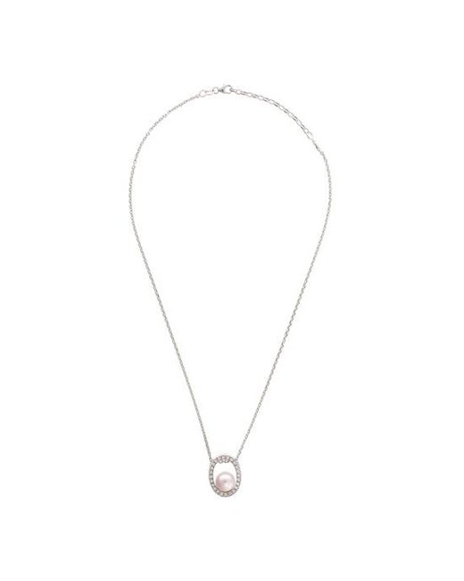 Orphelia White 925 Sterling Chain With Pendant