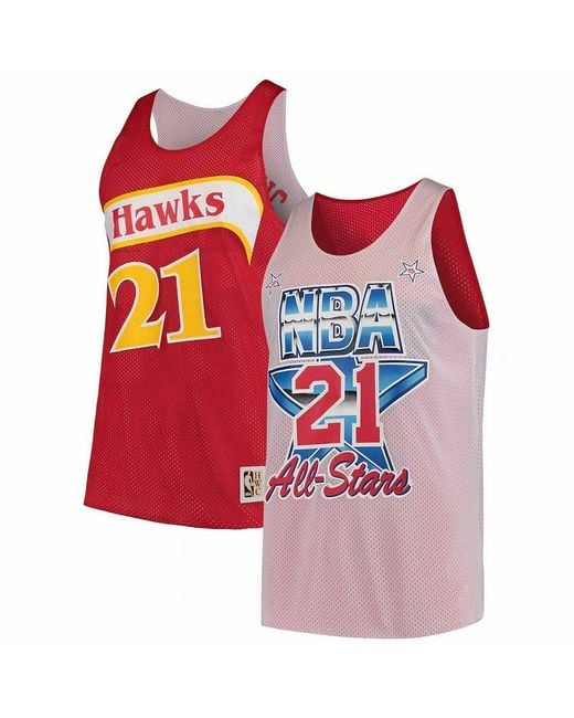 Mitchell & Ness Red Atlanta Hawks Dominique Wilkins Vest for men