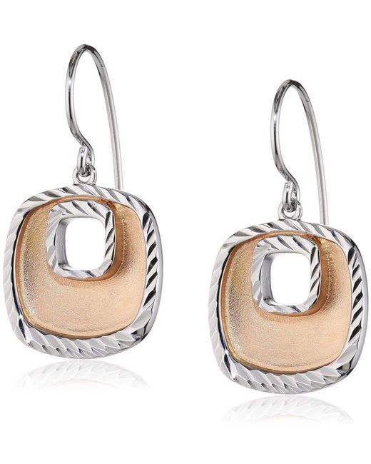 Orphelia Metallic 925 Sterling Set: Chain-Pendant + Earrings