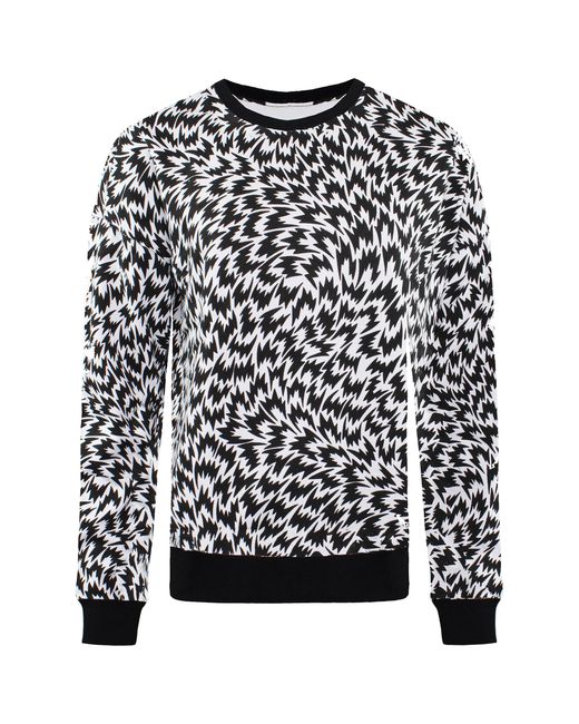 Vans Black Off The Wall Long Sleeve Crew Neck Sweaters V241Hch Cotton