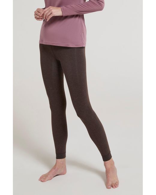Mountain Warehouse Gray Fluffy Fleece Lined Leggings Winter Warm Comfy Bottoms