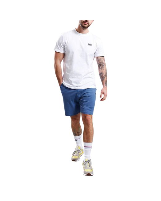 Weekend Offender Blue Cargo Shorts Scandium Casual Cotton Bermuda for men