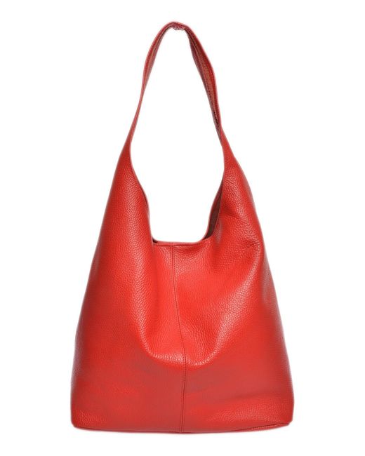 Carla Ferreri Red Rindsledertasche