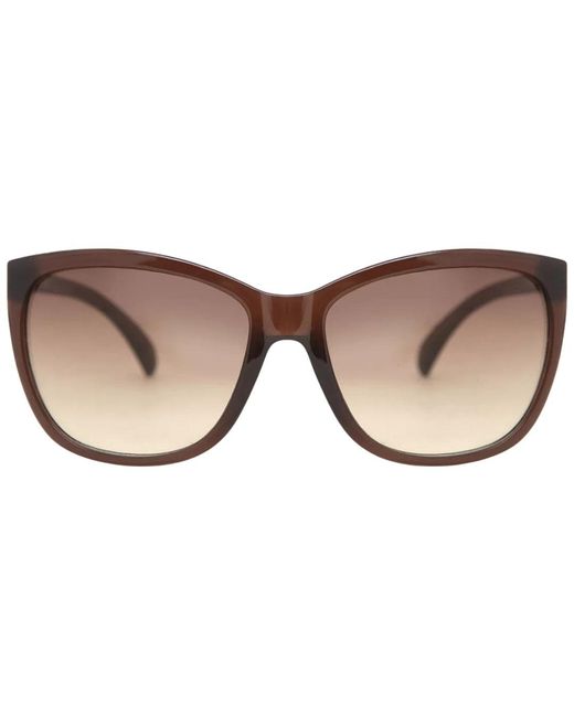 Calvin Klein Brown Milky Frame Gradient Lensed Sunglasses