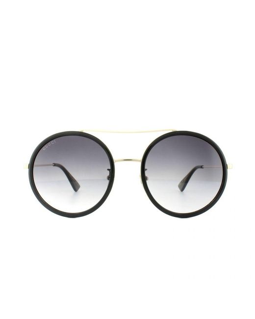 Gucci Black Sunglasses Gg0061S 001 Gradient Metal