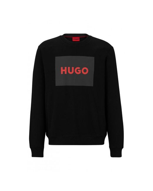 HUGO Black Duragol Sweatshirt for men