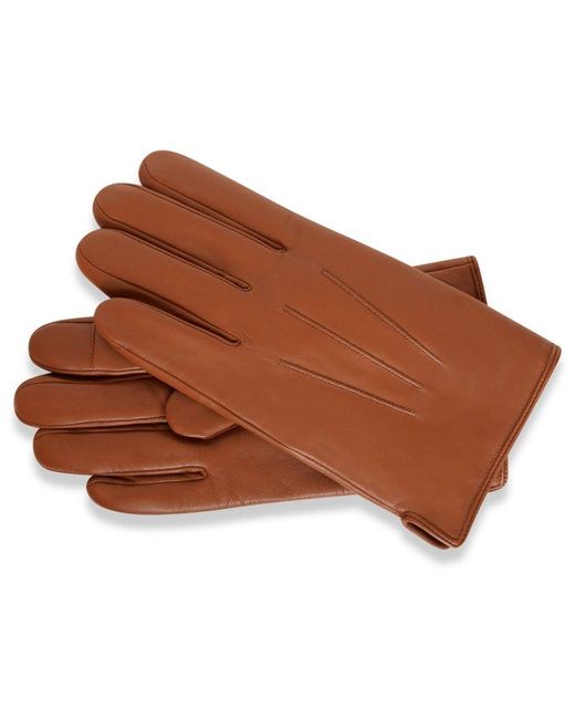 Barney's Originals Brown Gift Boxed Classic Leather Glove for men