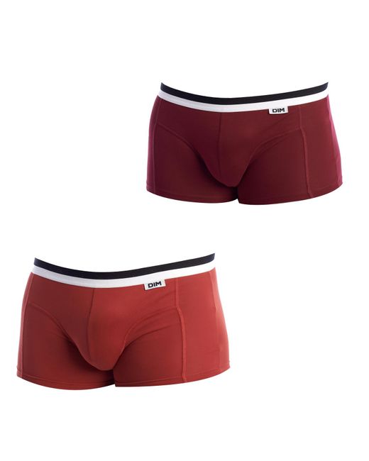 Dim Red Pack-2 Boxers Basic Breathable Fabric D05H2 For for men