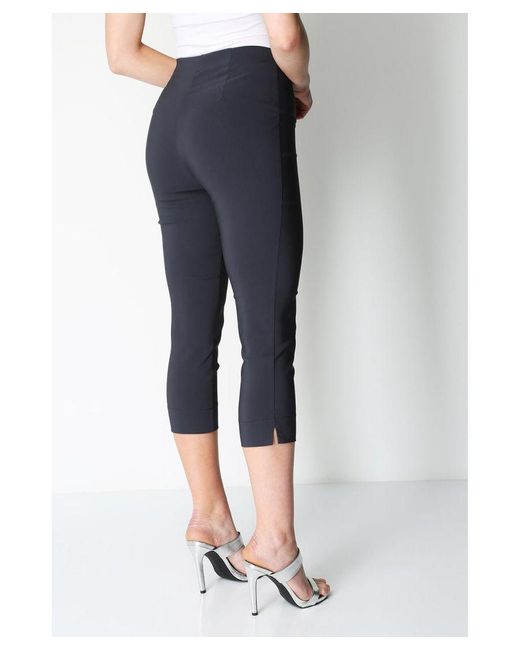 Roman Blue Cropped Stretch Trouser