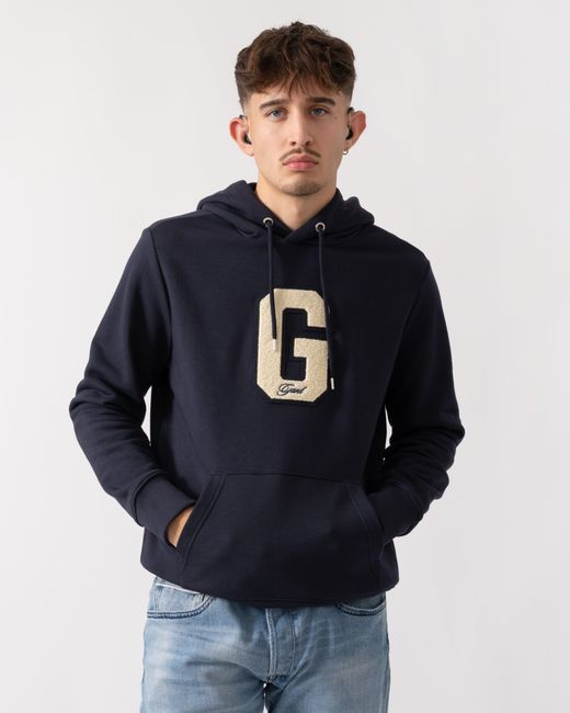 Gant Blue G Badge Hoodie for men